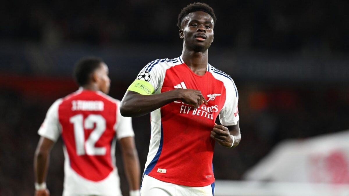Saka: Arsenal not scared of title race pressure