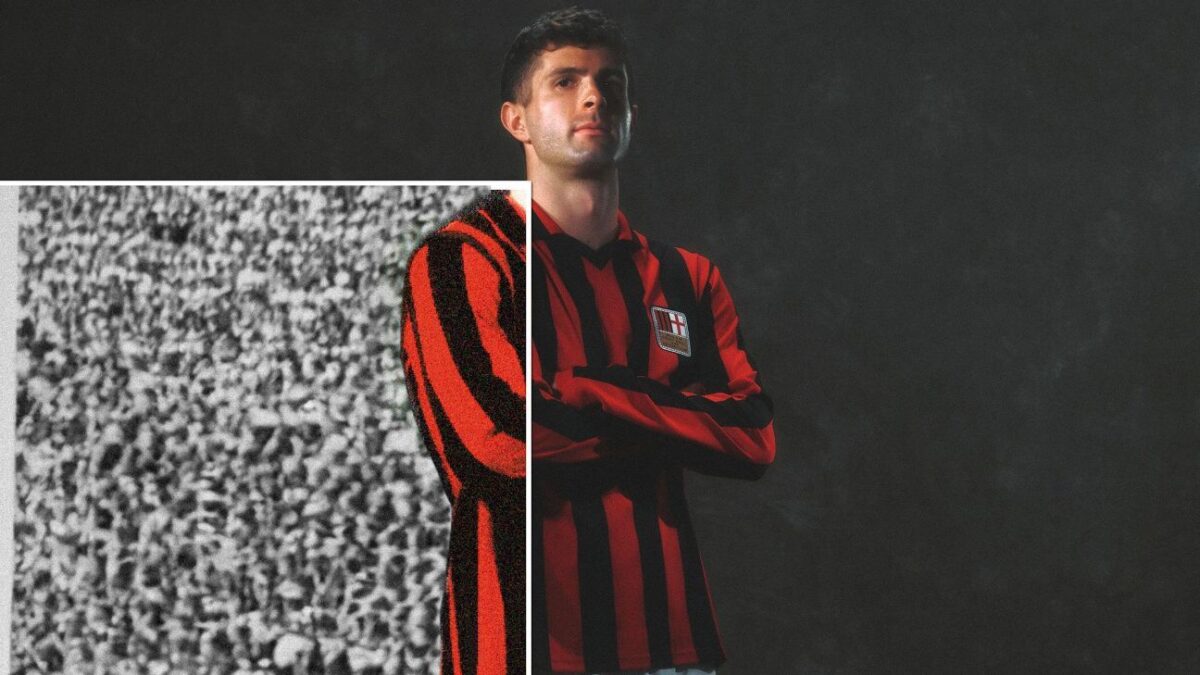 AC Milans exquisite 125th anniversary retro kit unveiled by Pulisic