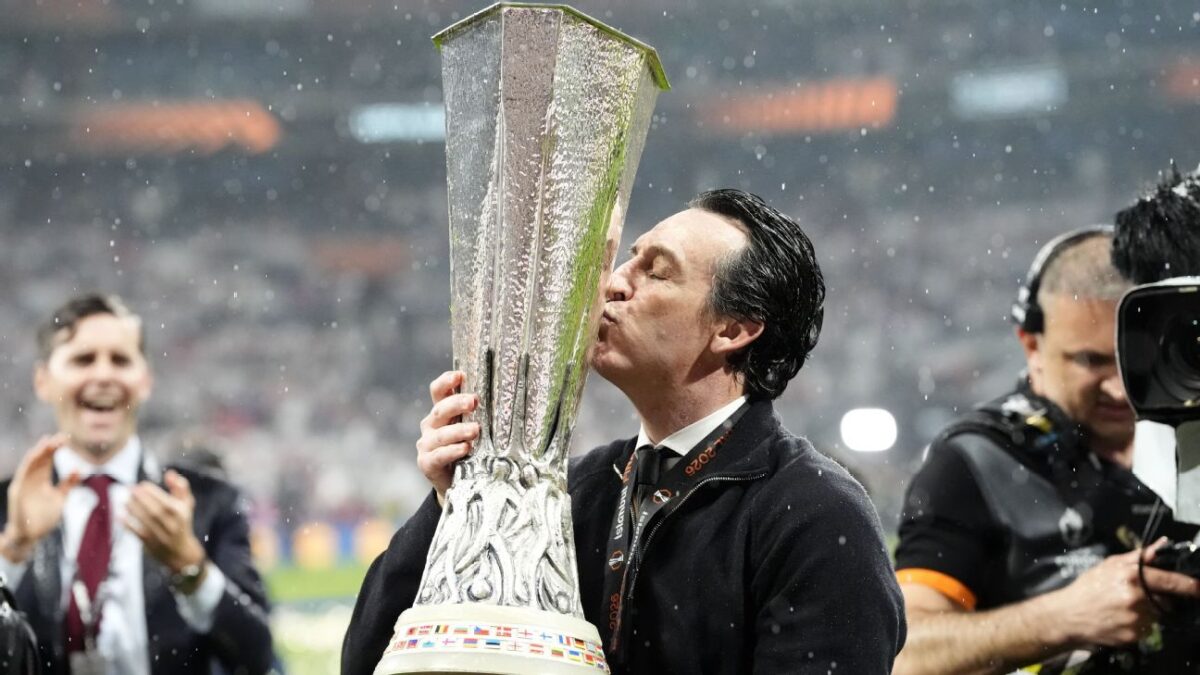 Grateful Unai Emery joins greats with 5th Europa League title