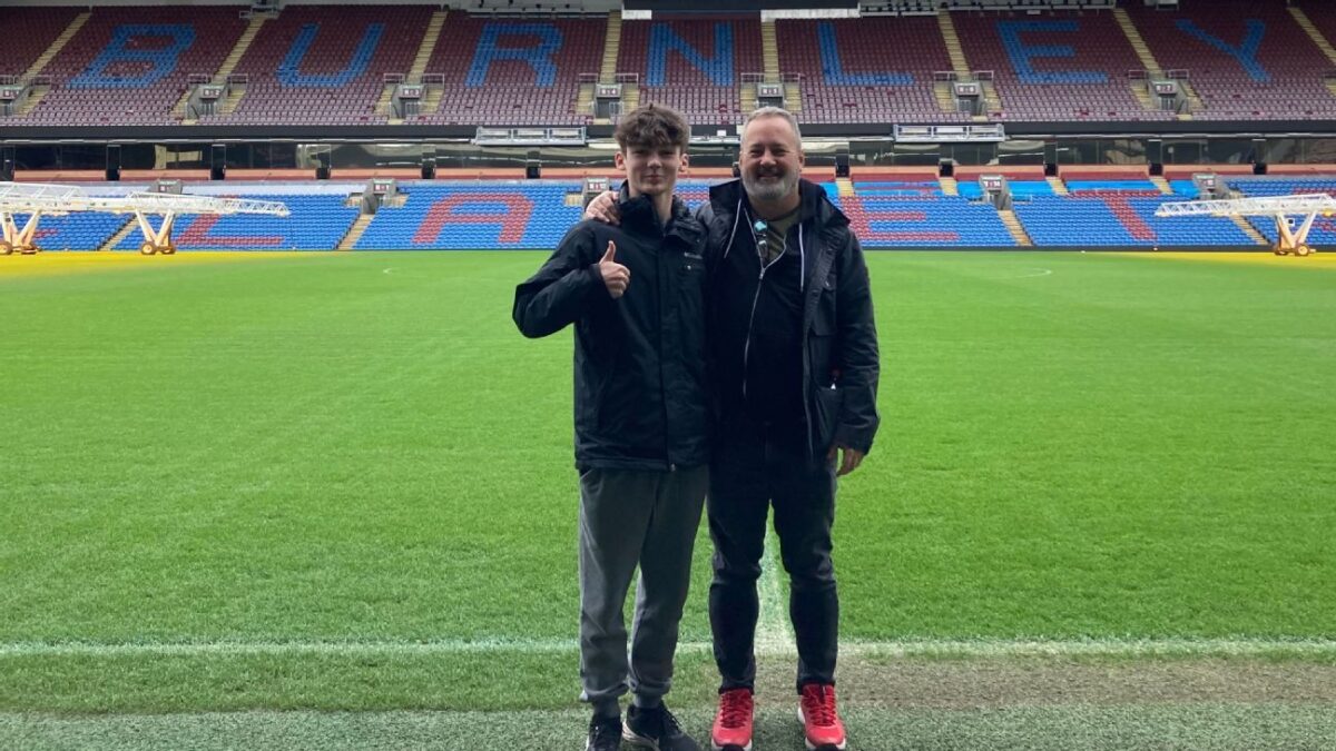 A father son Transatlantic cross generational voyage to visit Burnley