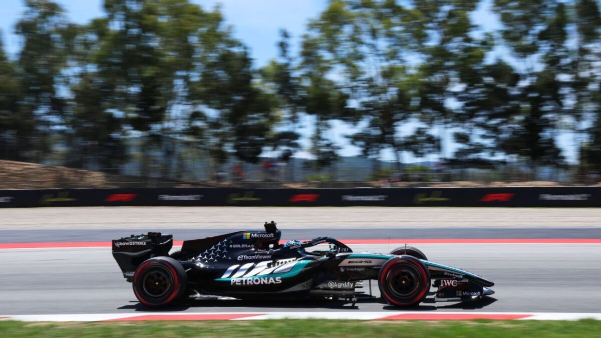 Barcelona Catalunya GP: George Russell quickest in final practice Kimi Antonelli hit with traffic in seventh