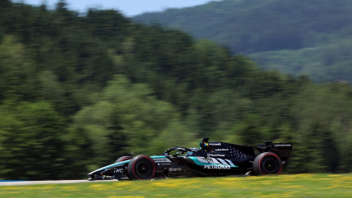 Austrian Grand Prix: George Russell tops final practice in closing stages Kimi Antonelli behind