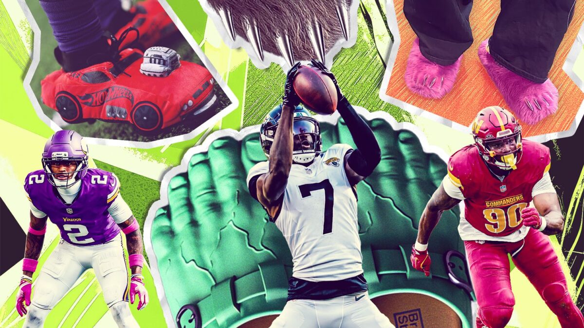 NFL players love wearing their slippers and slides, baby!