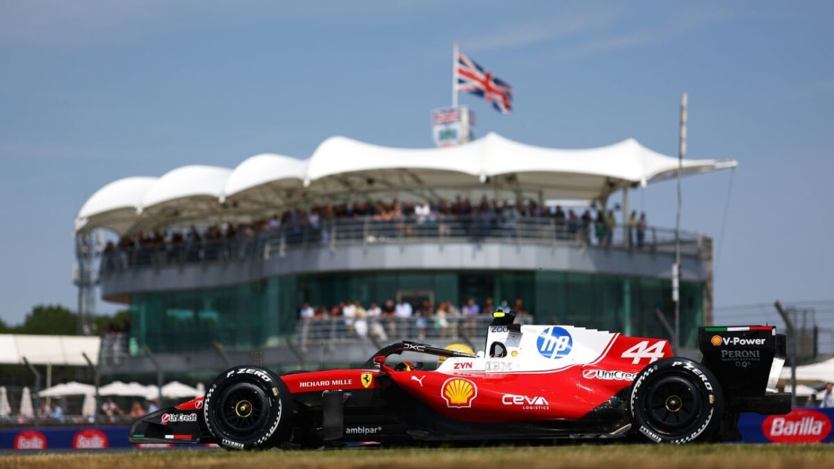 British Grand Prix: Lewis Hamilton fastest in sole practice session Kimi Antonelli behind