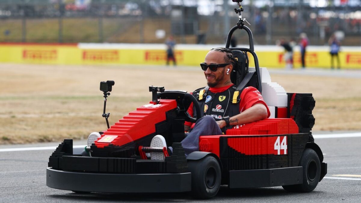 Lewis Hamilton took part in Lego race at British GP despite doubt Fernando Alonso wins
