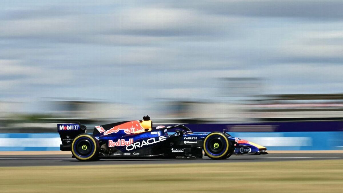 British Grand Prix: Max Verstappen swears repeatedly as Red Bull car spins out of podium place