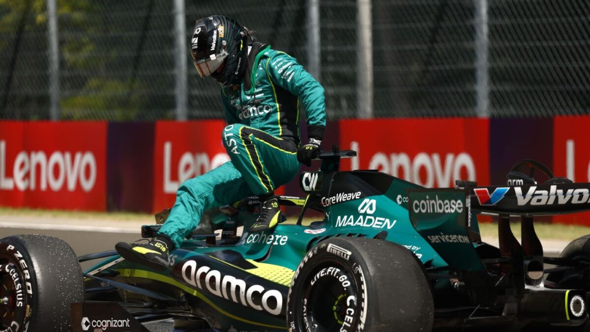 Aston Martins new car suffers early setback Adrian Newey still encouraged