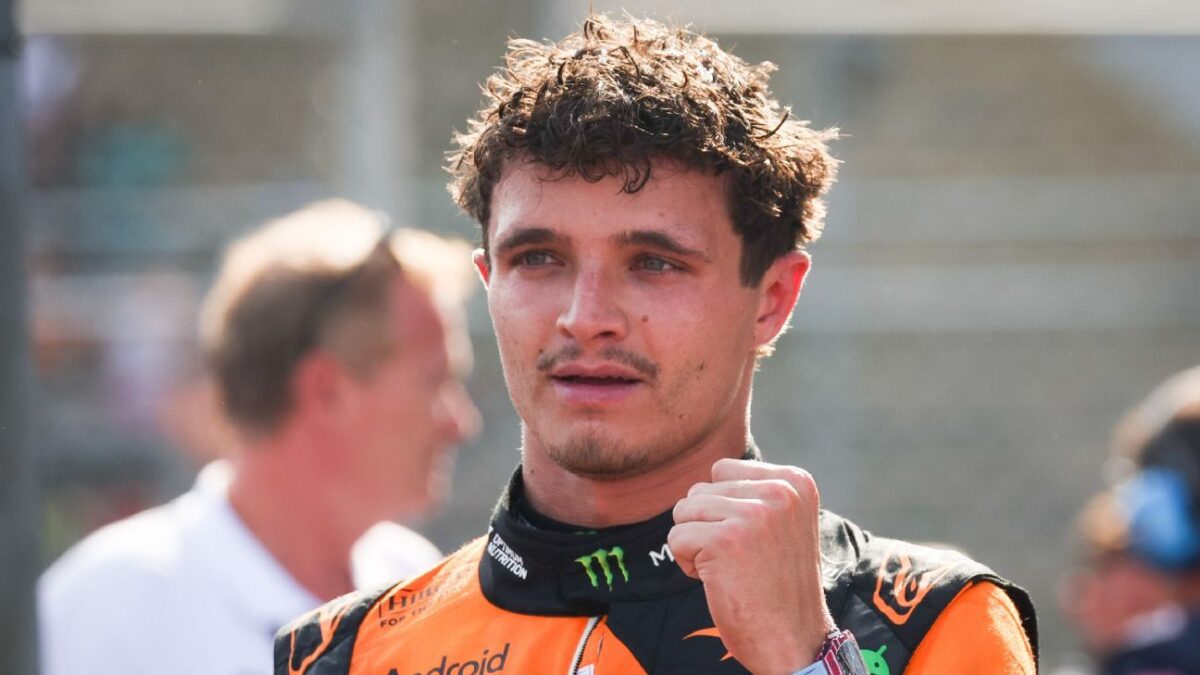 Reigning Formula 1 champion Lando Norris insists title pressure is all on Kimi Antonelli